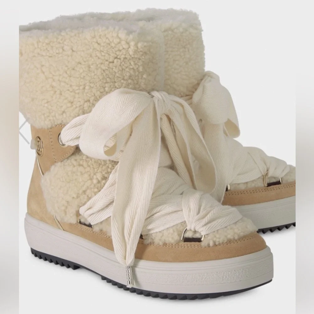 NIB Bogner Winter Boots Alpi Shearling Fur Size US 9 EU 41 - Picture 1 of 15